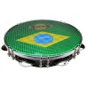Pandeiro 11" formica noir - drapeau brésil - Pro - 7